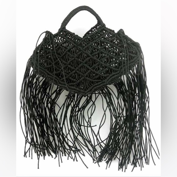 5 ⭐️’s NWT Yellow Vegan Leather Crochet Hand Bags - Picture 4 of 6